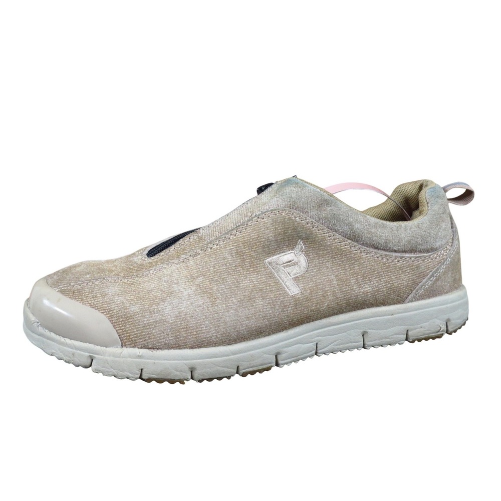 Propet Travel Walker Womens Walking Shoe Size 8.5 Travel Casual Tan Leather